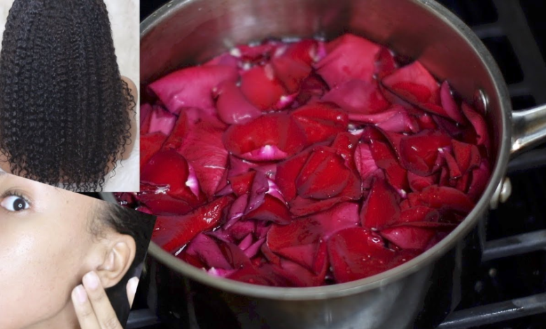 how to make rose water for hair